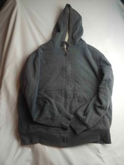Weatherproof Vintage Full Zip Hoodie Mens Medium Gray Sherpa Fleece Lined Pocket