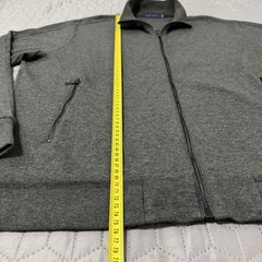 Ralph Lauren Purple Label Full zip-front pocket-detail Grey Sweatshirt XL