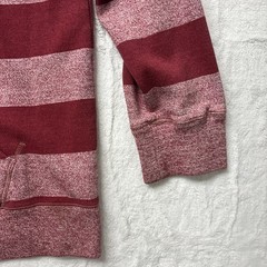 Ecko Unltd Hoodie Mens 2XL Zip Heather Red Sweatshirt Streetwear Hip Hop Striped