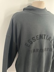 Fear of God Essentials Men’s Arch Logo Jet Black Pullover Hoodie Size Large