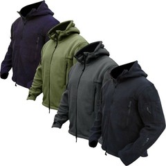 Tactical Recon Fleece Jacket Army Hoodie Security Police Hoody Combat Full Zip