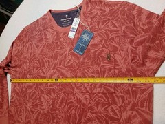 NWT Tommy Bahama Sweatshirt Men 2XL XXL Ben & Terry Twilight Palms Coral $128