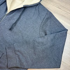 New Eddie Bauer Everyday Fleece Full Zip Faux Shearling Lined Hoodie Men’s XXL