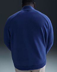 Nike 24.7 Mens Dri-FIT 1/2-Zip Soft Fleece Pullover Top Royal Blue M L