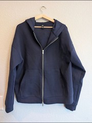 GAP Men’s Sz M Navy Two Way Full-Zip Activewear Hoodie