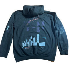 Keshi 2023 Hell and Back Official Tour Hoodie Mens Sz L Black Just Hoods Gabriel