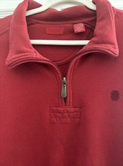 IZOD Mens XXL Red 1/4 Zip Pullover Sweatshirt Exclusive Decoration – Bangladesh!