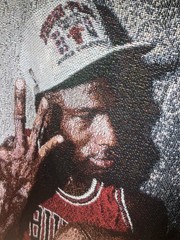 Brand X Studios Designer Brand Michael Jordan 3 Tapestry Pullover Hoodie Medium