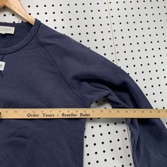 Officine Generale Daily Classics Sweatshirt Men Medium Navy Blue Crewneck Cotton