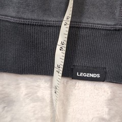 Legends Highland Hoodie Mens L Black Vented Snap Neck Athletic Gym Activewear