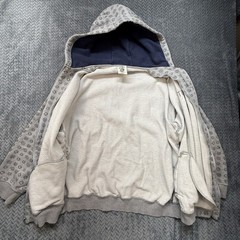 Vintage Y2K G-Unit Heavy Weight Hoodie Men’s XL Gray Full Zip AOP 50 Cent