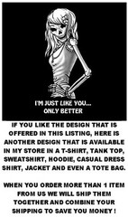 ZOMBIE SUB EAT FLESH WALKING DEAD JED KILL VOODOO SKULL SWEATSHIRT 21