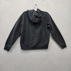 CAT Men Hoodie M Black Embroidered Fleece Logo Activewear Hooded Stretch Pockets