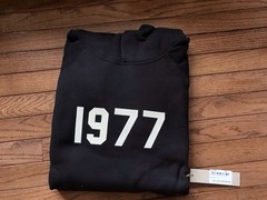 New Fear of God Essentials 1977 Hoodie ‘Iron’ 192BT212050F. (100% Authentic )