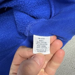 Polo Ralph Lauren Hoodie 1/4 Zip Pullover Mens Size 2XB 2XL Sapphire Blue Felt P