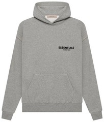 NEW Fear of God Essentials Dark Oatmeal Gray Hoodie Size Small Authentic✅