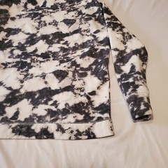 Hollister Sweatshirt Hoodie White Black Cloud Mens Small 21×25 WINTER CAMO LOOK