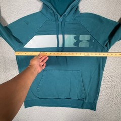 Under Armour Sweatshirt Mens Large Blue Pullover Hoodie Outdoor Casual Preppy