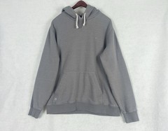 Quicksilver Mens Basic Essentials Gray Pullover Long Sleeve Hoodie Size L