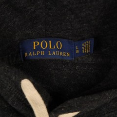 Ralph Lauren Knit Hoodie Men’s Large Grey Pullover Lightweight Preppy Classic