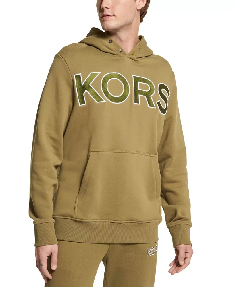 MICHAEL KORS NWT Men’s Oversized Hoodie Hooded Shirt Top Olive Green Size M $148