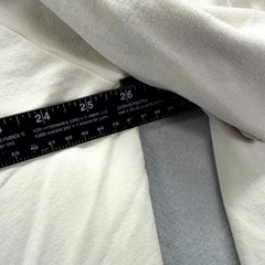 Tomorrows Laundry Hoodie Mens 2XL Cream Heavy Sweatshirt Long Sleeve Pullover