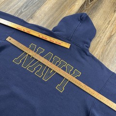 Vintage United States Navy Hoodie Mens XL Blue US Sailor Spellout 90s Sweatshirt