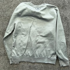 Under Armour Mens Rival Fleece Crewneck Sweatshirt Gray Loose Fit Medium 5647
