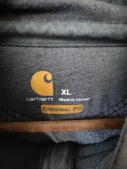 Carhartt Distressed 1/4 Zip Heavyweight Pullover Hoodie Men’s XL Oversized