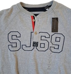 Sean John New Mens Fashion Designer Short Sleeve Sweatshirt Size Large