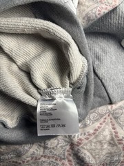 DENIM TEARS Men’s Gray Cotton Fleece Pullover Hoodie Graphic Print Size M