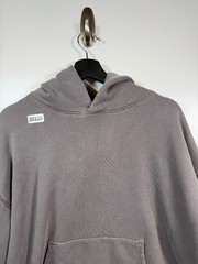 Elwood Mens French Terry Sweatshirt Hoodie Oversized Sustainable Gray Sz Large
