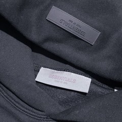 Fear of God Essentials Hoodie SS22 Black/Stretch Limo – 100% Authentic (Size: L)