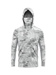 Fishing Hoodie T-shirts Men Long Sleeve Anti-Uv Sun Protection Hoodies Face Mask