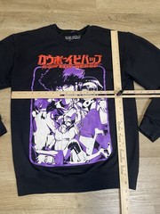 Cowboy Bebop Sz S Spike Valentine Jet Black Edward Ein Yellow Black Sweatshirt