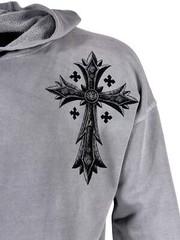 Xtreme Couture By Affliction Unisex Oversized Boxy Pullover Hoodie Uprising