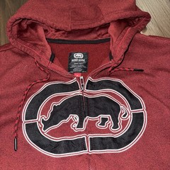 Ecko Unltd Hoodie Sweatshirt Mens/Teens Size Medium Burgundy/Maroon, Full Zip