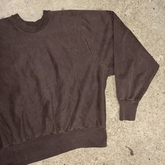UNRELEASED SAMPLE YZY YEEZY CREW NECK PULLOVER BROWN 100% COTTON FLEECE PLUSH