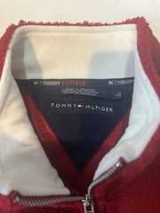 Vintage Tommy Hilfiger Fleece Men’s Large Red Deep Pile Sherpa Full Zip
