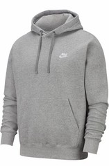 Nike Sportswear Club Fleece Grey Pullover Hoodie Men’s Size M Medium FREE SHIP