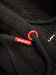 Snap on Dixxon Heavyweight Sherpa Lined Full Zip Hoodie Black NWOT XL