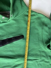 Y2K Nike Green Center Big Swoosh Pullover Hoodie SZ Large