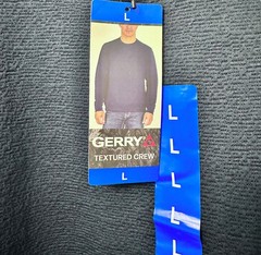 Gerry Men’s Textured Crewneck Sweater, Size-L