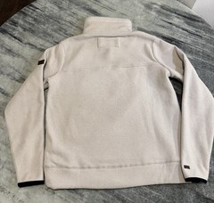 Billabong Adventure Division Large 1/4 Zip Mock Neck Fleece Pullover Oatmeal – S