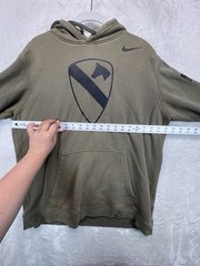 Nike US Army Hoodie Men’s L Olive Green Pullover Sweatshirt Military Logo