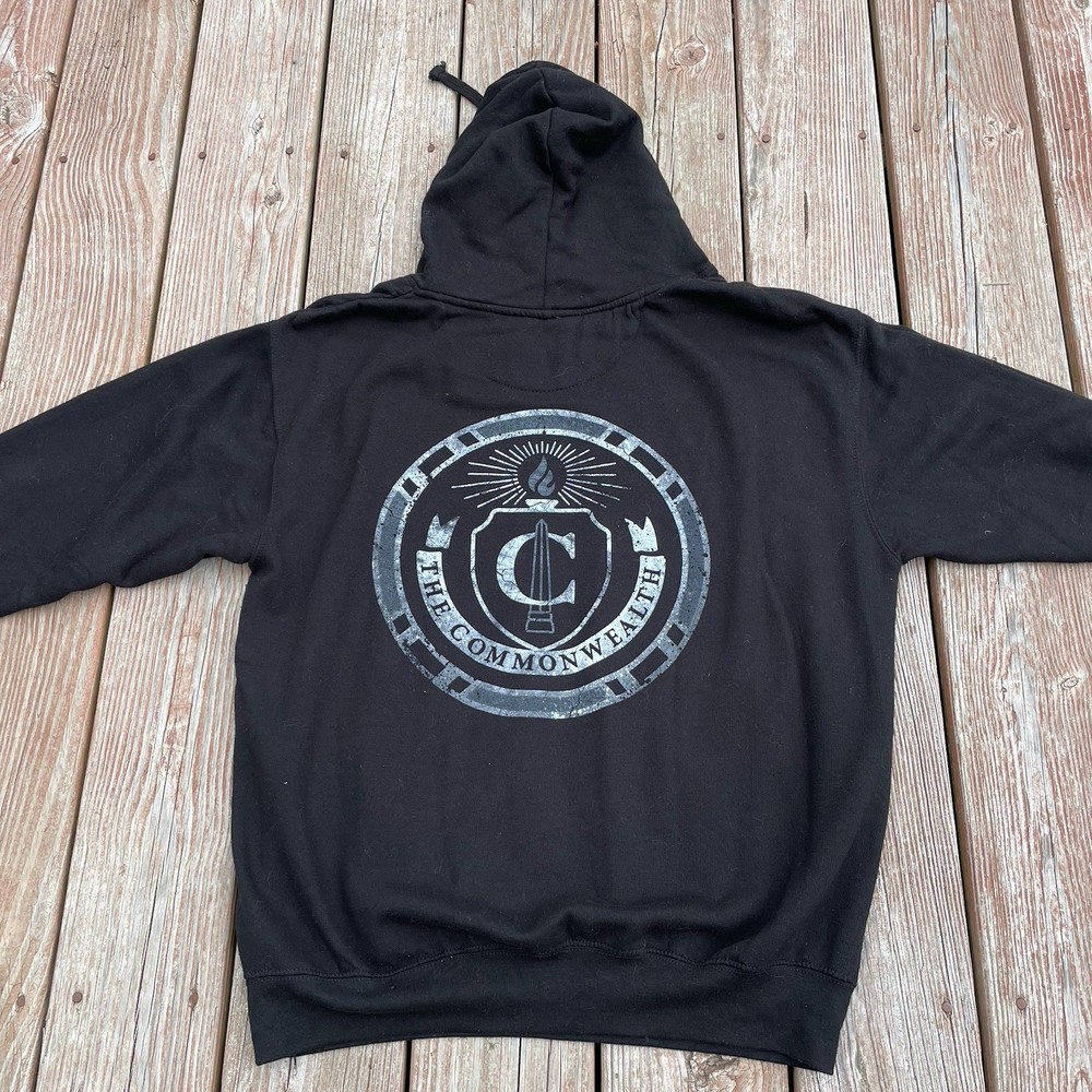 The Walking Dead AMC Hoodie Men’s Sz L Black Sweatshirt Commonwealth Every Role