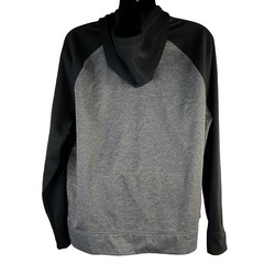 Champion Duo Dry Men’s Hoodie Sweatshirt Gray XXL Fleece Raglan Sleeves Pullover