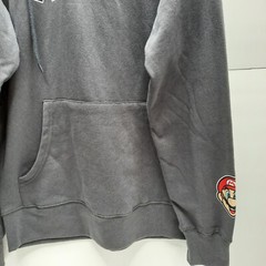 Mens Super Mario Small 34-36 Gray Hoodie Pullover Fall Winter Spring NWT