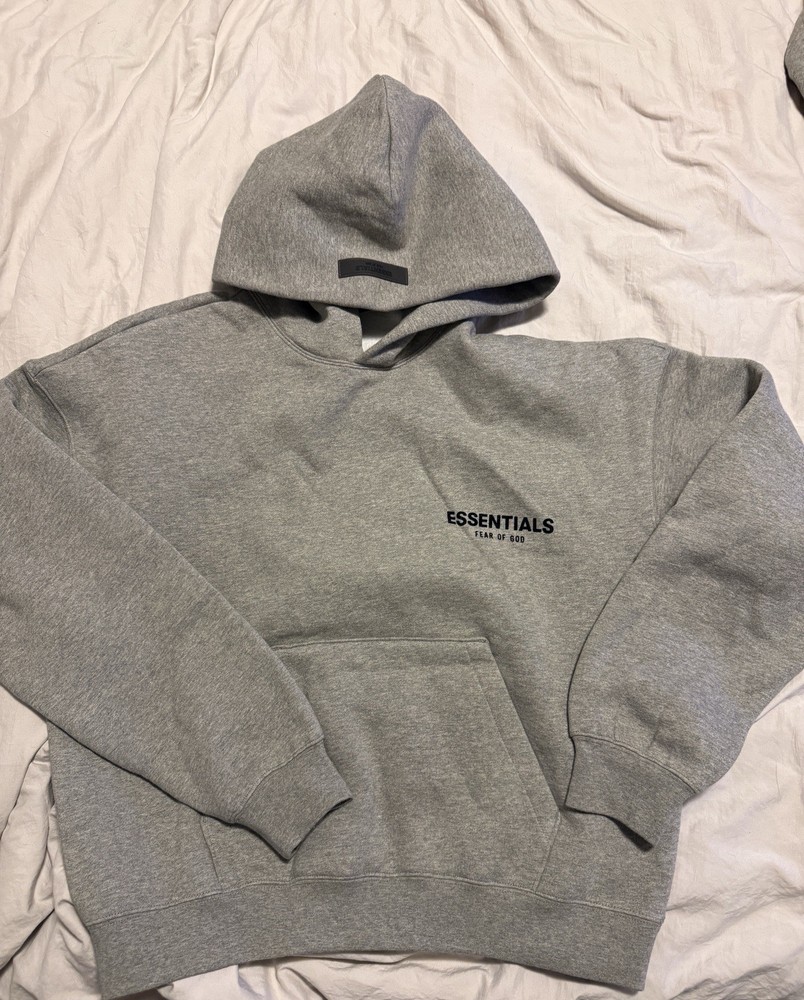 Essentials Hoodie Dark Oatmeal Size Can