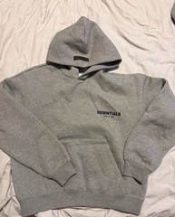 Essentials Hoodie Dark Oatmeal Size Can
